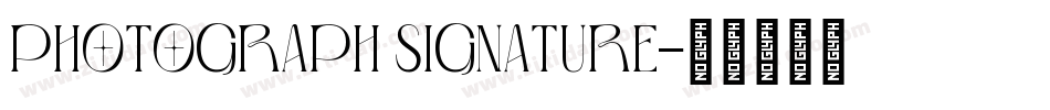 Photograph Signature字体转换